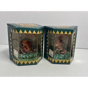 Vintage Slapstix Bite Size Collection Cast Art Clowns Figure Lot Of 2 NWZ & RT
